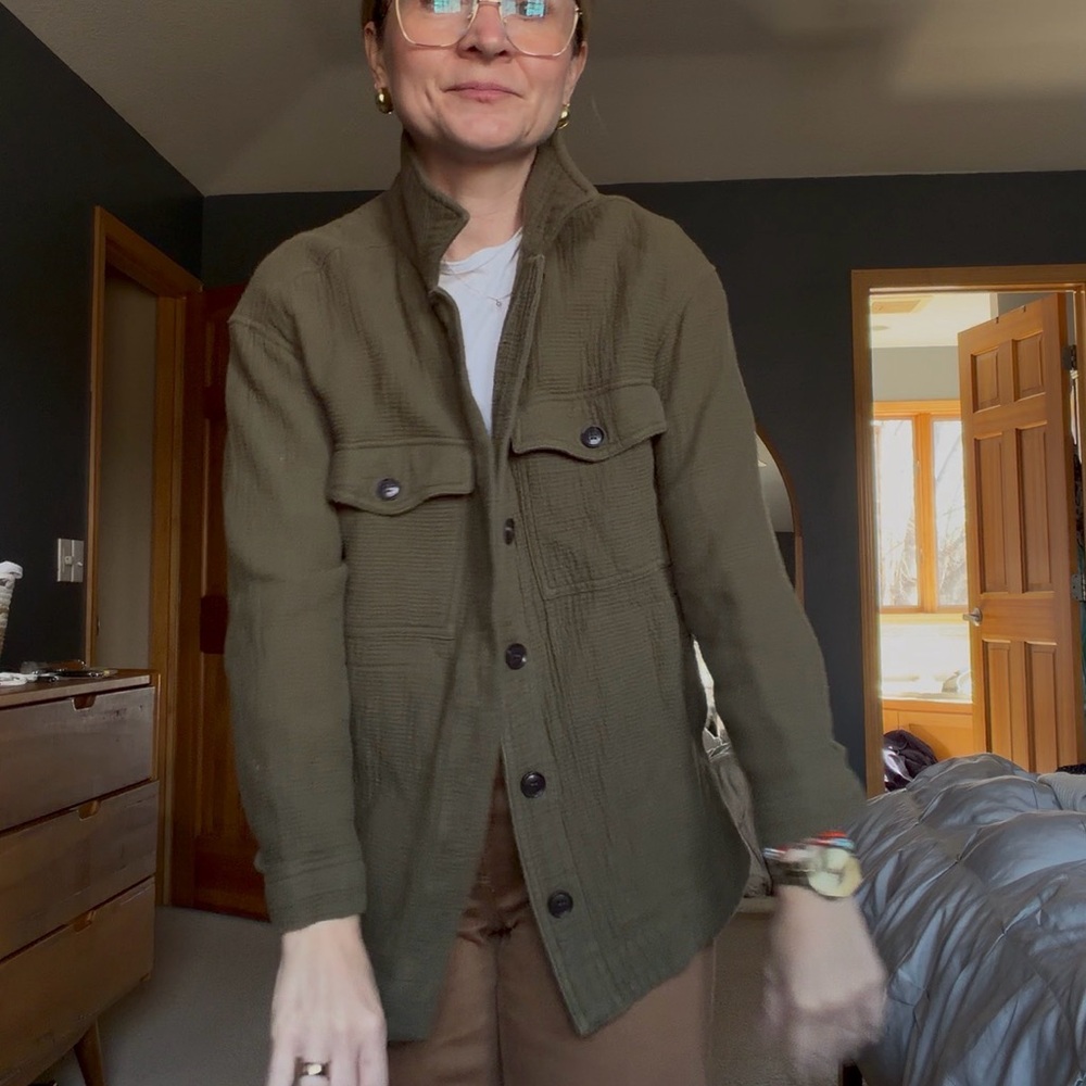 Madewell Olive Utility Field Jacket